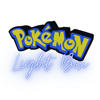 pokemon logo ışık kutu by katkı amerika sanat işaretler logolar pikaçu charmander bulbasaur sincap 3d print model - Mito3D