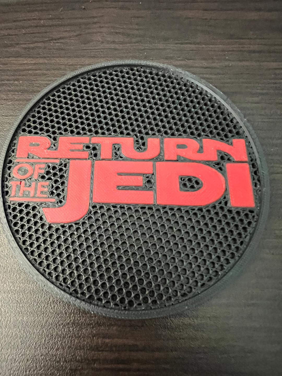 étoile guerres revenir of jedi coaster by dcprint art panneaux logos verre 3D print model - Mito3D