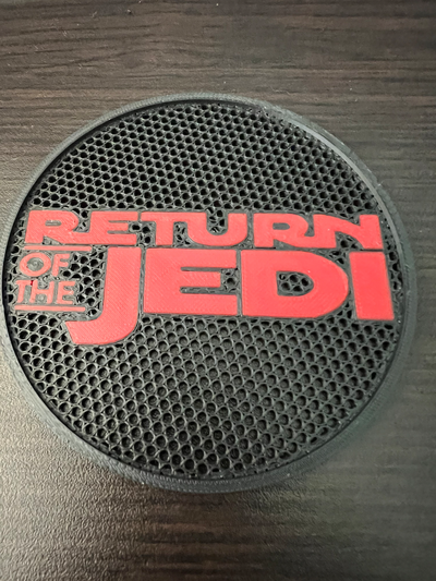 star wars return of jedi coaster by dcprint art signs & logos coasters 3d print model - Mito3D