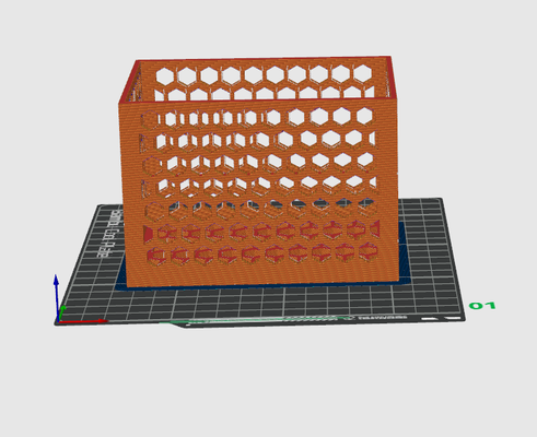 d8d batteria esadecimale scatola by hayden meek domestico arredamento 3d print model - Mito3D