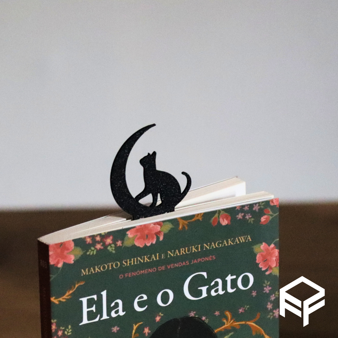 gato on lua marca páginas by ff3d makes arte 2d livro catonthemoon 3D print model - Mito3D