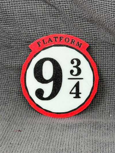 platform 9 3 4 coaster by hlrcreations household decor harrypotter harypotter coffee wine pop water p1p p1s x1c 3d print model - Mito3D