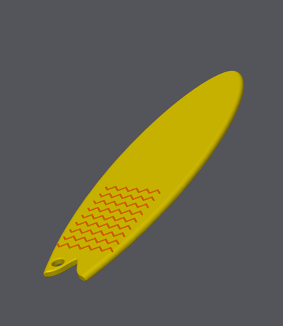 surfbrett by raphaelklos tools hand spielzeug surfboard fingerboard 3d print model - Mito3D