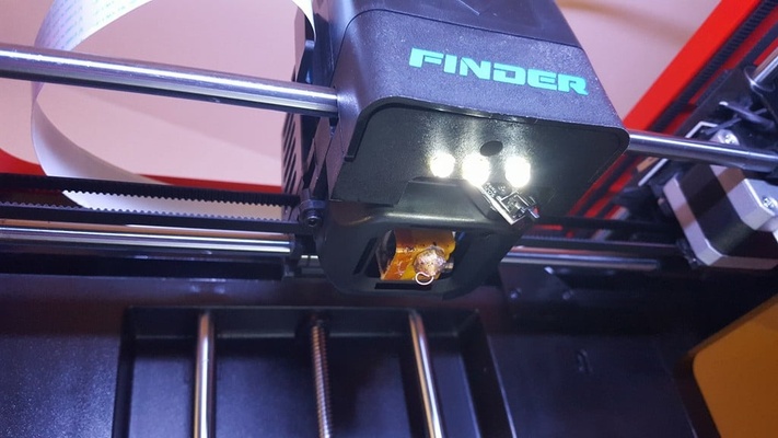 flashforge finder led adaptation by gr gory hargous 3d printer parts adapter flashforgefinder 3d print model - Mito3D