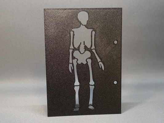 esqueleto plantilla by tridense arte señales logos víspera santos miedo dibujo pintura aerosol 3d print model - Mito3D