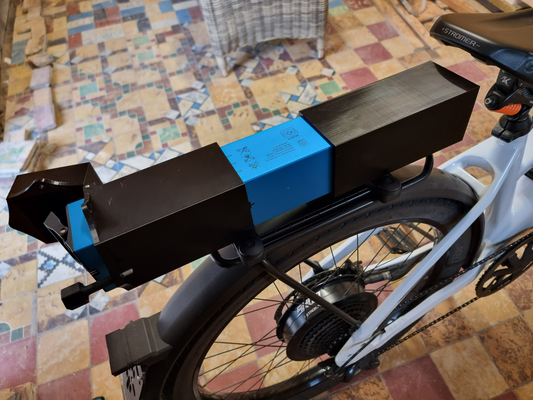 stromer stx yedek pil binmek raf süresi snap it adaptör by 3d works hobi kendin yap spor açık havada hızlı elektronik bisiklet kulp destek hız pedelec 3d print model - Mito3D
