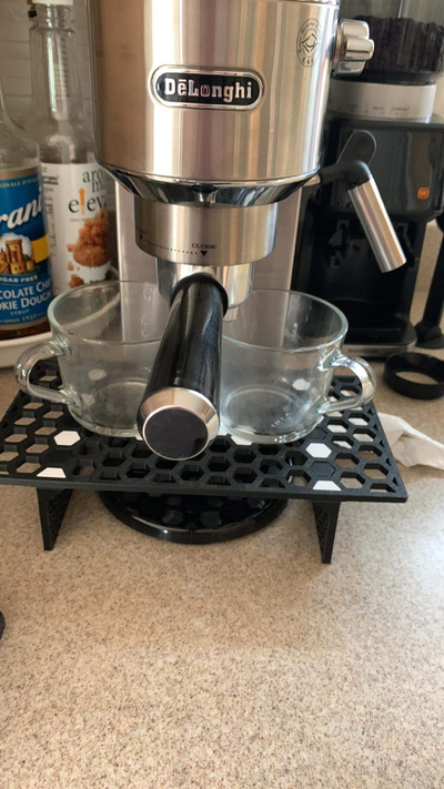 delonghi caffè espresso piattaforma or mensola by j3d stampe domestico arredamento macchina esadecimale 3d print model - Mito3D