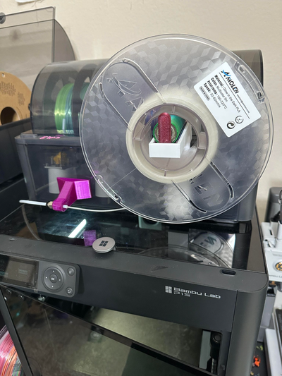 atualizada ams monte carretel suporte by morenocreatives3d 3d impressora acessórios filamento guia 608bearings rolo cartão 3d print model - Mito3D