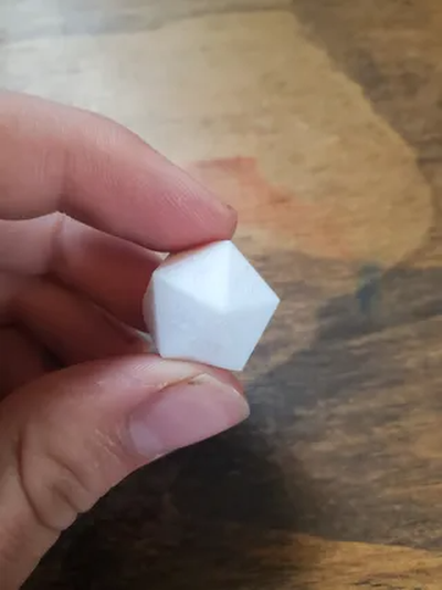 d20 dnd die by ben hacker toys & games board 3d print model - Mito3D