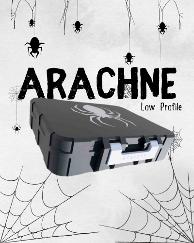 arachne profile rugged box by aesth3tix tools organizers container multi color storage tool parametric organization spider 3d print model - Mito3D