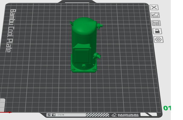 acı kaydırma by k0davis eğitim mühendislik kompresör hvac 3d print model - Mito3D