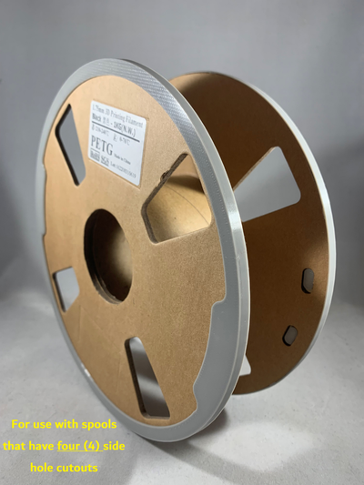 siddament p3d ams cardboard spool adapter ring 4 hole v1 remixed by p1xellat3d 3d printer accessories cardboardspool bambuams 3d print model - Mito3D