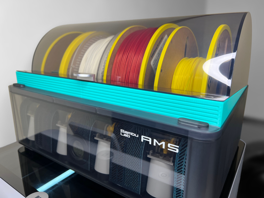 ams tampa riser bambu laboratório by design 3d impressora acessórios espaçador levantador lift carretel 3d print model - Mito3D