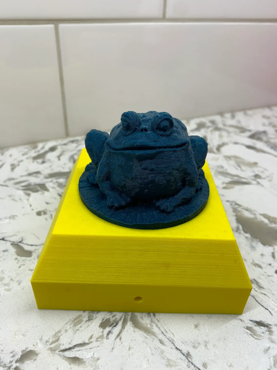 frog fence post cap 4x4 by bd 3d printing household garden fencepost 3d print model - Mito3D