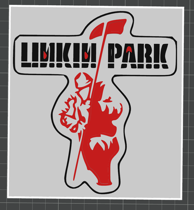 linkedin park melez teori savaşçı by rkhayd hobi kendin yap müzik lp nu metal 3d print model - Mito3D