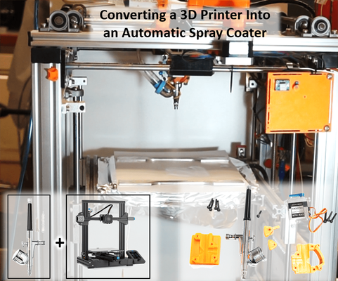automatizado rociar revestidor 3d impresora by remi rafael pasatiempo bricolaje diy electrónica aerógrafo cepillo pulverizador recubrimiento aspersión 3d print model - Mito3D