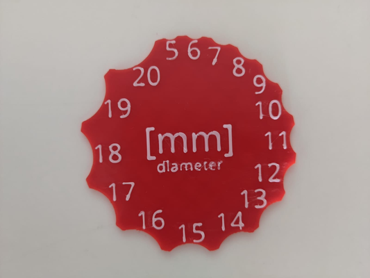 trimestre angolo filetto misurazione attrezzo in mm by thamtbm utensili misurare raggio mirino radiusgauge calibro cerchio circolare measurementtool diametro millimetro 3d print model - Mito3D