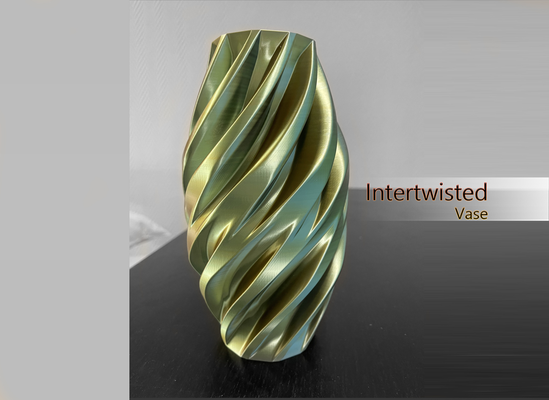 verflochten vase by xaioltd haushalt dekor modus drucken spiral zuhause haus 3d print model - Mito3D