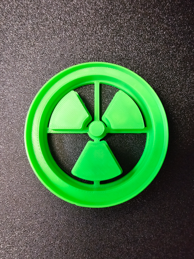 radioaktiv nuklear plätzchen cutter by geeklabs werkzeuge gadgets 3d print model - Mito3D