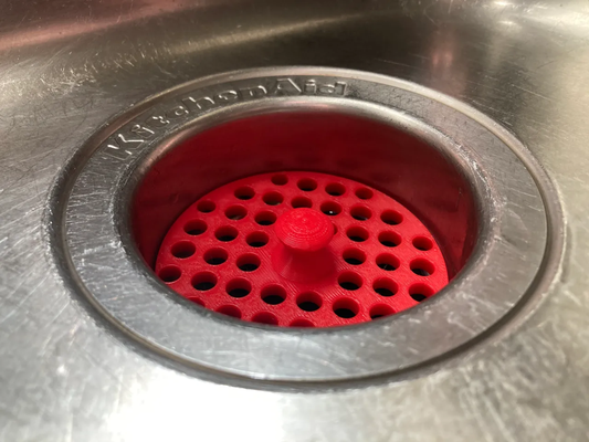 garbage disposal drain cover strainer by nleskiw household house models garbagedisposal sink 3d print model - Mito3D