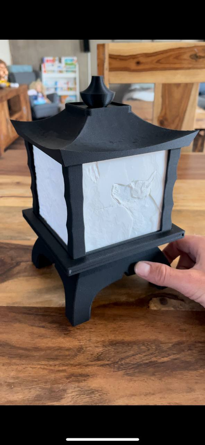 litophane lamp asia syle shared by reefer household decor lithophane picture frame box 3d print model - Mito3D