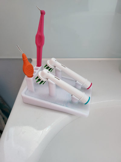 orale b spazzolino titolare supporto drenaggio interdentale spazzole remixato by martinsdix domestico casa modelli 3d print model - Mito3D