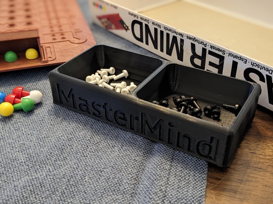 mastermind peg tablett by beirofalone spielzeuge spiele tafel retro retrogaming brettspiele brettspiel 3d print model - Mito3D