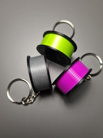 biriktirmek iplik anahtarlık llavero bobina filament by aruba3d moda takı yüzük yüzükler anilla llavero3d 3d print model - Mito3D