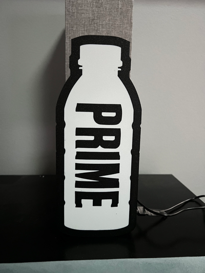 prime flasche licht box by nutzer 782351002 haushalt dekor 3d print model - Mito3D