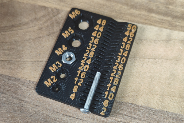 compact screw gauge m2 - m6 by tob3ster97 tools measurementtool measurer measurementdevice measure 3d print model - Mito3D