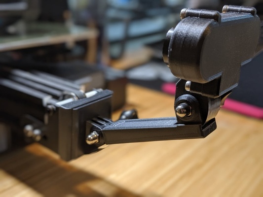 arm pi cam flex cable channel by partialrobot 3d printer accessories 3d print model - Mito3D