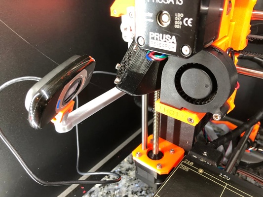 prusa i3 mk2 camera mount extended remixed by mariusstrom 3d printer accessories 3d print model - Mito3D