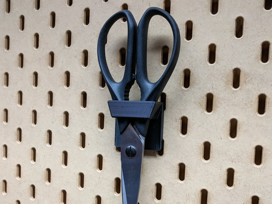 scissors holder ikea skadis shared by jsh tools organizers 3d print model - Mito3D