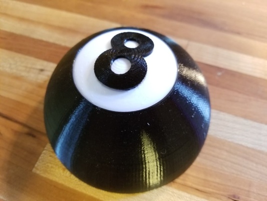 abierto 8 pelota separar colores by cabezas pasatiempo bricolaje diy electrónica 8ball arduino magic8ball juguetes 3d print model - Mito3D
