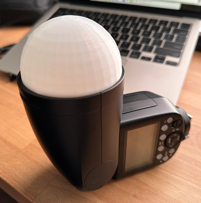 godox v1 difusor by stevenlelham passatempo faça fotografia instantâneo acessórios luz 3d print model - Mito3D