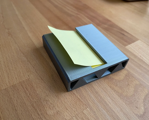 popular up pegajoso nota dispensador by stevenlelham casa oficina suministros surgir adhesiva notas enviar it 3d print model - Mito3D