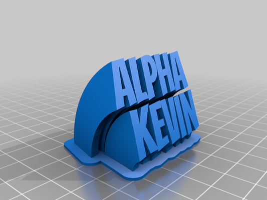 kevin by toto w arte modelos personalizado 3d print model - Mito3D