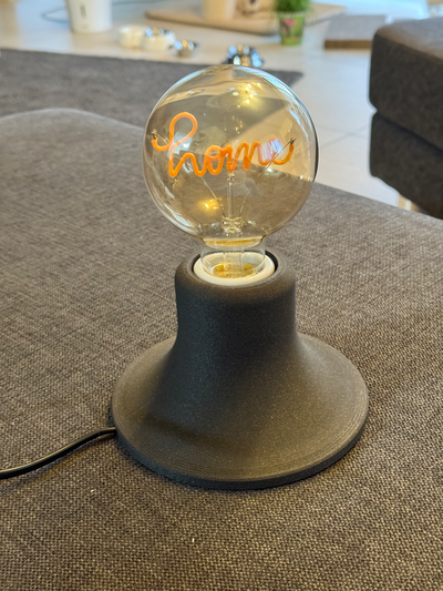 lâmpada suporte tomada e27 by ascsoft arte modelos 3d print model - Mito3D