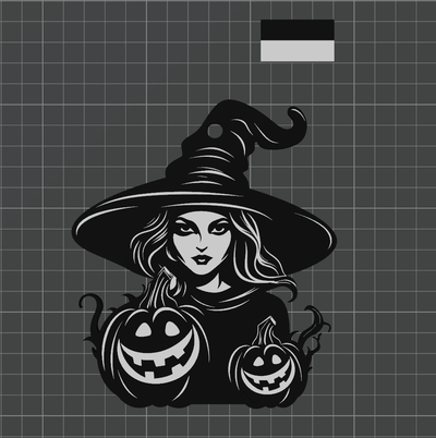 witchface decoration halloween door wall windows - choose by daraun household decor 2023 witch halloweendecor halloweendecoration decorations seasonal spooky pumpkin 2d art multi color printing multicolor black white hanger walldecor 3d print model - Mito3D