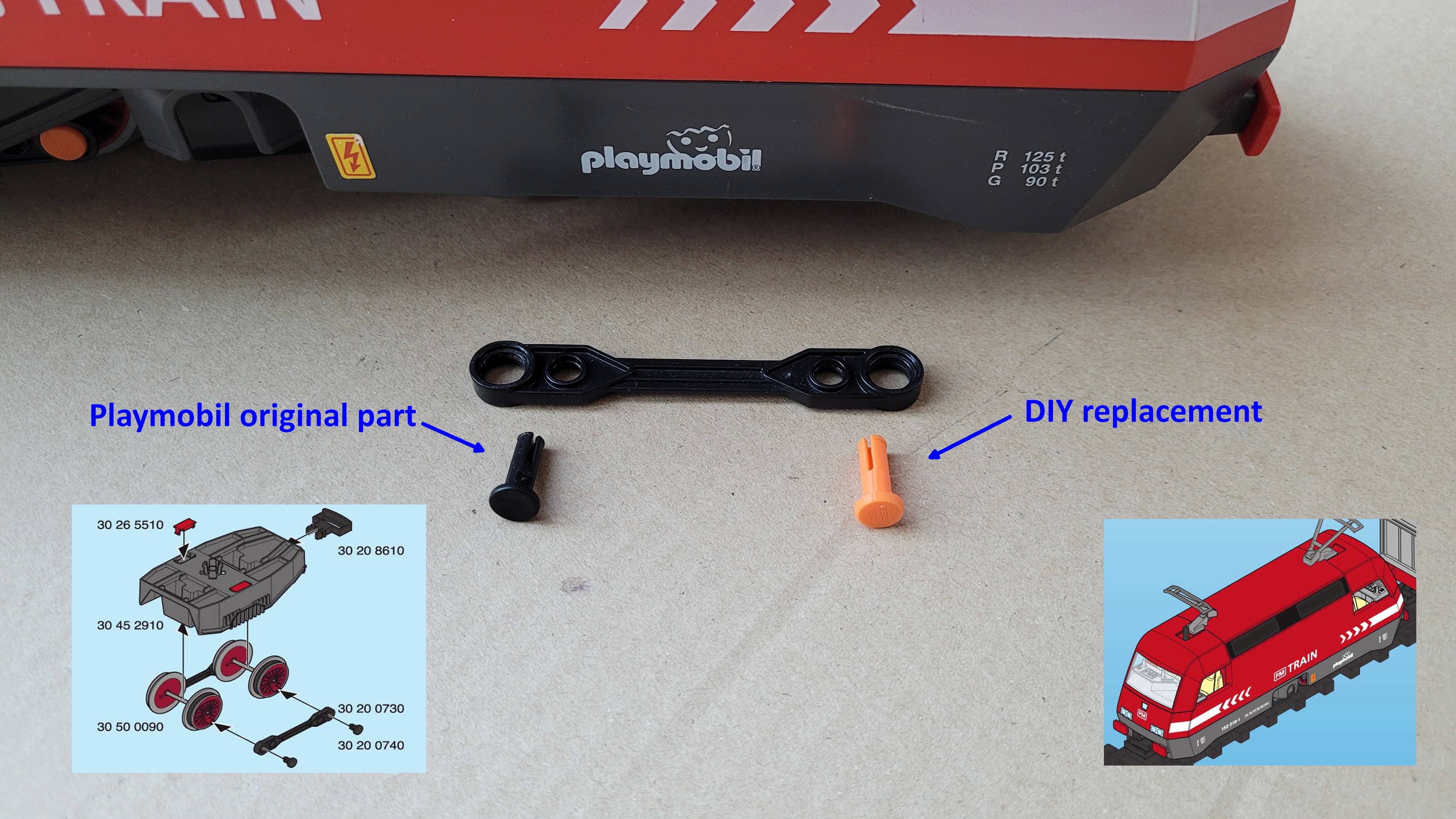 playmobil pin loco by slanjonok passatempo fai veicoli 3D print model - Mito3D