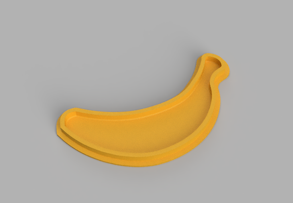 banane badebombe by hobbynator haushalt dekor banana bomb bad 3d print model - Mito3D