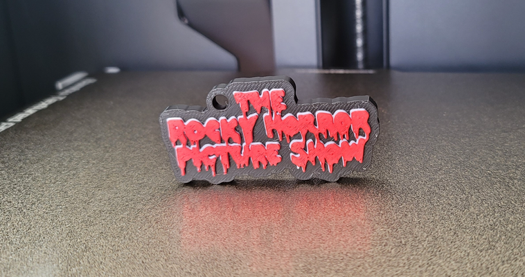 rocky horror picture keychain - no ams by additiveamerica art 2d halloween 2023 decor jewelry spooky accessory seasonal novelty multi color 3d print model - Mito3D