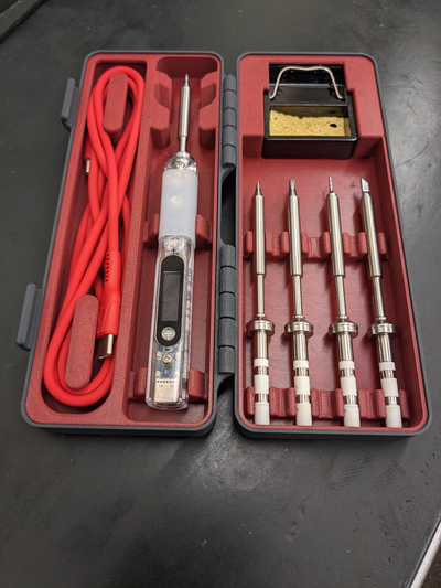 pinecil soldering iron case storage shared by liammm tools ts-100 3d print model - Mito3D