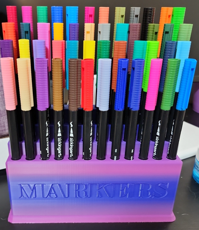 kingart marker set holder by zg629417 tools organizers markerholder organizer art supplies 3d print model - Mito3D