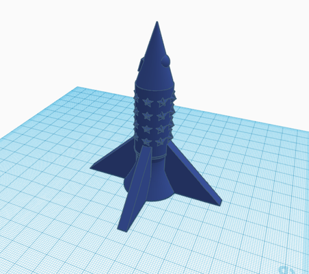 modelo foguete by lucas b brinquedos jogos brinquedo 3d print model - Mito3D