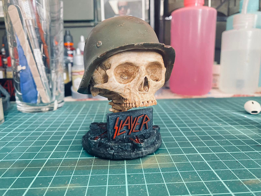 slayer skull by barisayarkan art models army vet design 3d print model - Mito3D