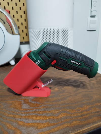 supporto lidl fuoco rapido 2 cacciavite trapano by 3dafull utensili gadget titolare 3d print model - Mito3D