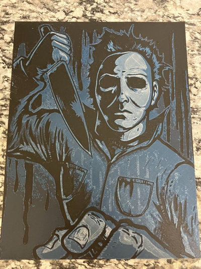 michael myers fucina cappelli stampa by houston713texan arte 2d halloween 3d print model - Mito3D