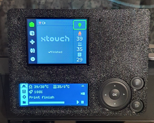 xtouch screen mount remixed by aussie 3d makers printer accessories p1 touch p1p p1s p1series 3d print model - Mito3D