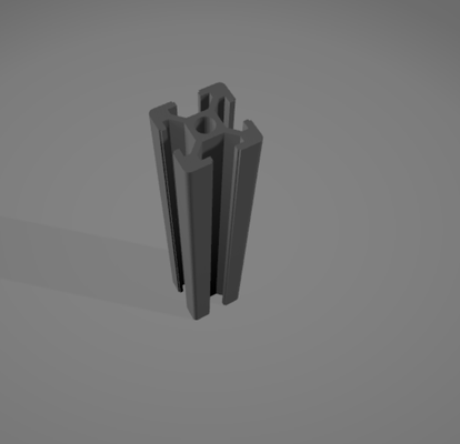2020 aluminium extrusion by cheveux outils 3d print model - Mito3D